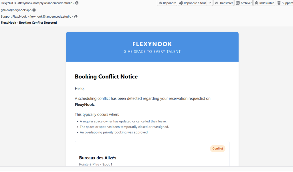 Capture decran 2026 10 06 135612 Why Booking Conflicts May Occur and How FlexyNook Handles Them