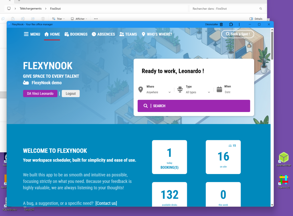 Capture decran 2026 10 06 153320 Using FlexyNook as a Progressive Web App (PWA): Like a Mobile or Desktop Application