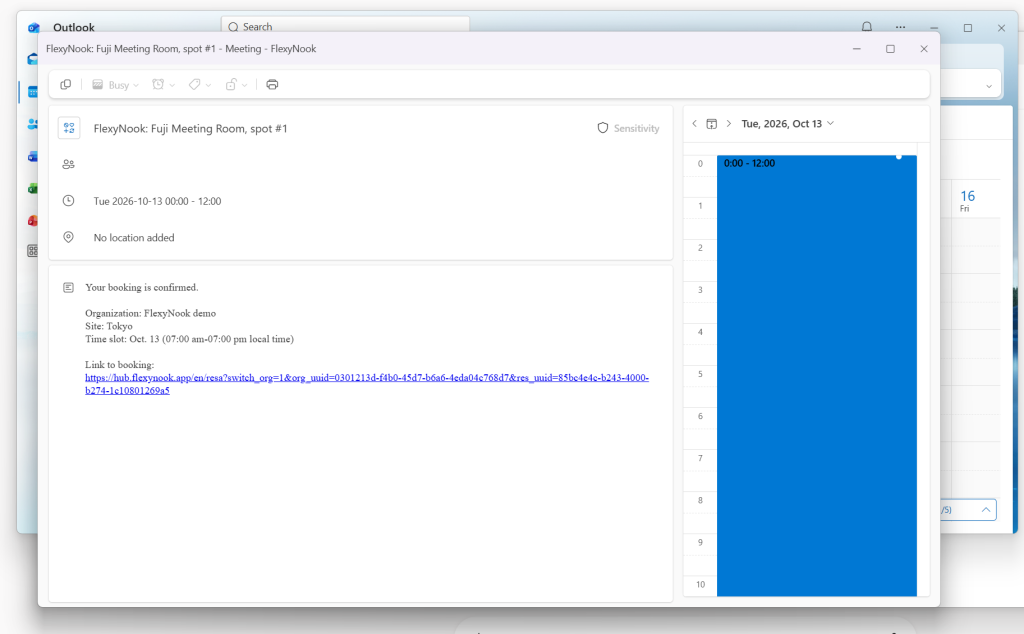 Capture decran 2026 10 07 154822 Syncing FlexyNook Bookings with Outlook and Google Calendar