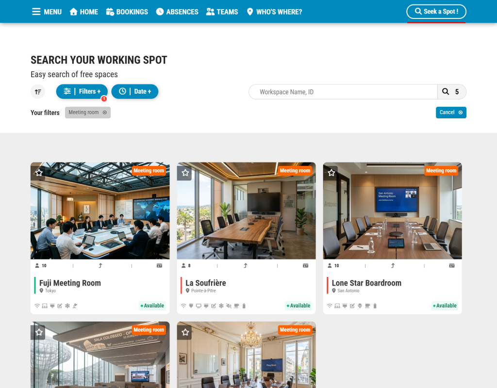 FireShot Capture 217 FlexyNook Search your working spot hub.flexynook.app Book a Meeting Room and Invite other guests
