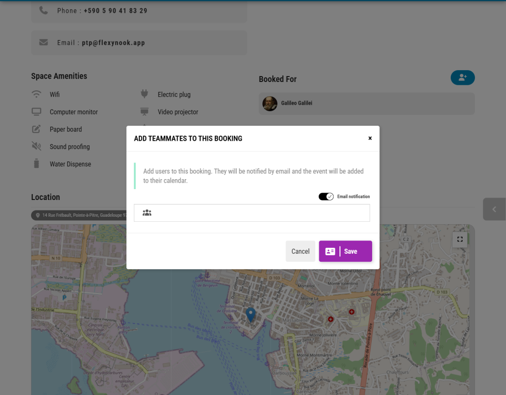 FireShot Capture 220 FlexyNook Booking Details hub.flexynook.app Book a Meeting Room and Invite other guests