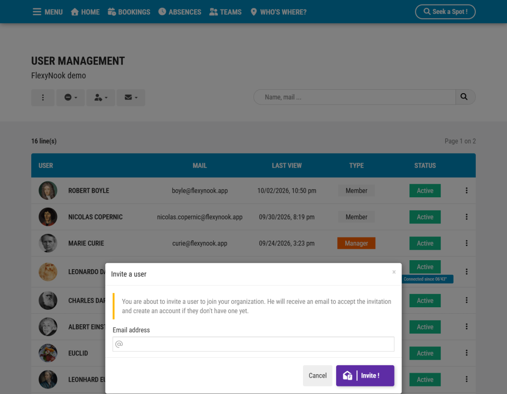 FireShot Capture 239 FlexyNook User Management hub.flexynook.app Managing User Access and Roles