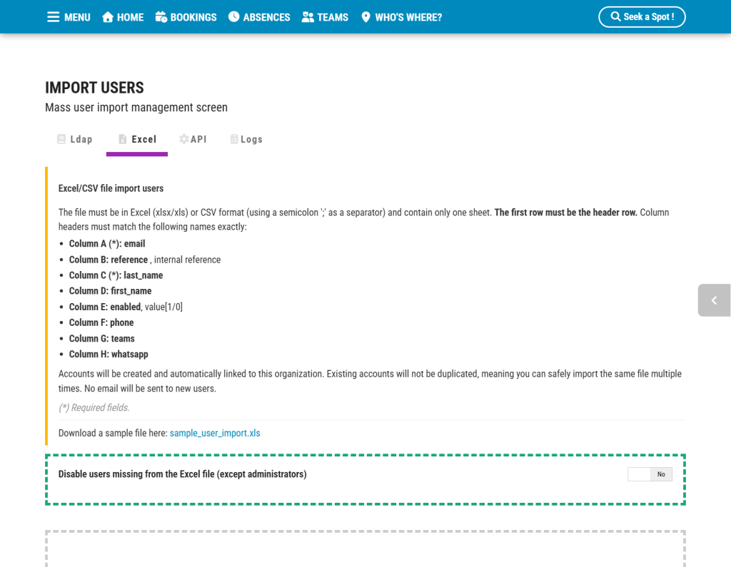 FireShot Capture 240 FlexyNook Import Users hub.flexynook.app Managing User Access and Roles