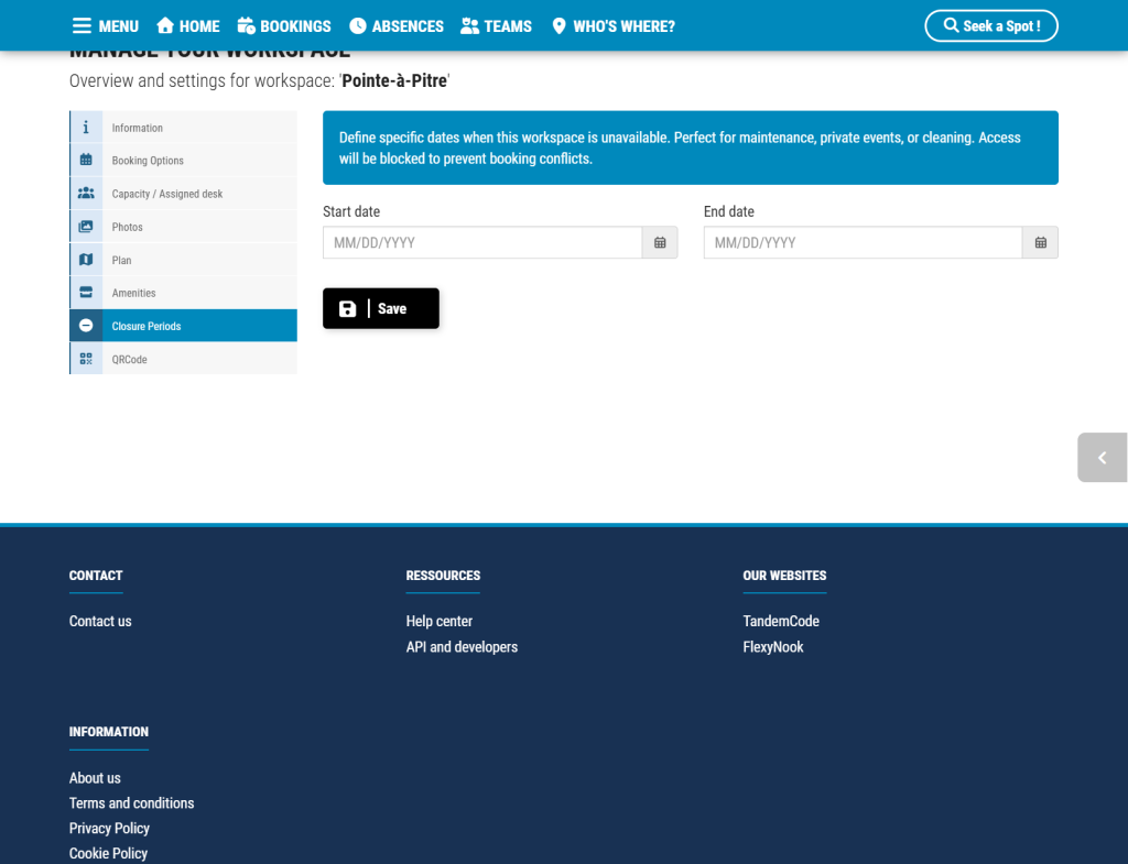 FireShot Capture 276 FlexyNook Manage your workspace hub.flexynook.app Getting Started with FlexyNook: Setting Up Sites and Workspaces